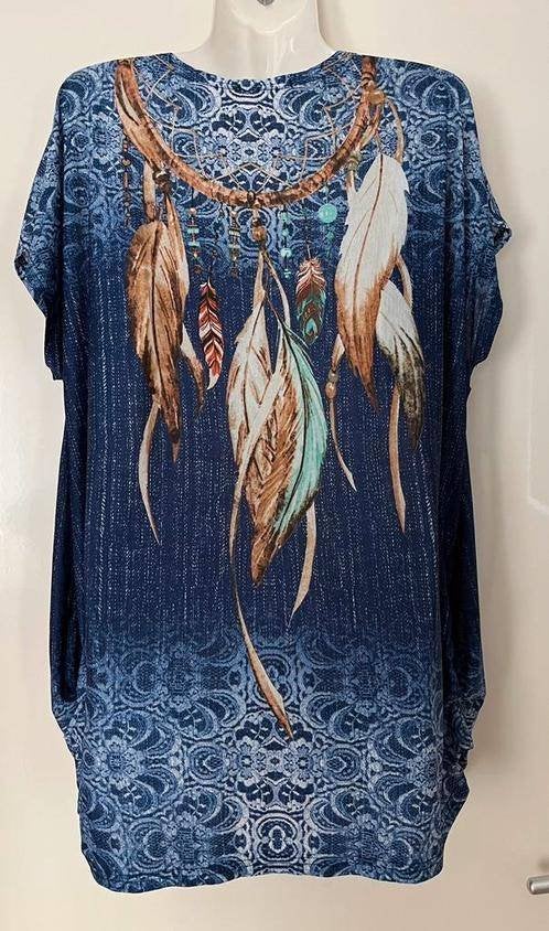 M2K top maat 46 [v], Blauw, Maat 46/48 (XL) of groter, Ophalen of Verzenden, Zo goed als nieuw