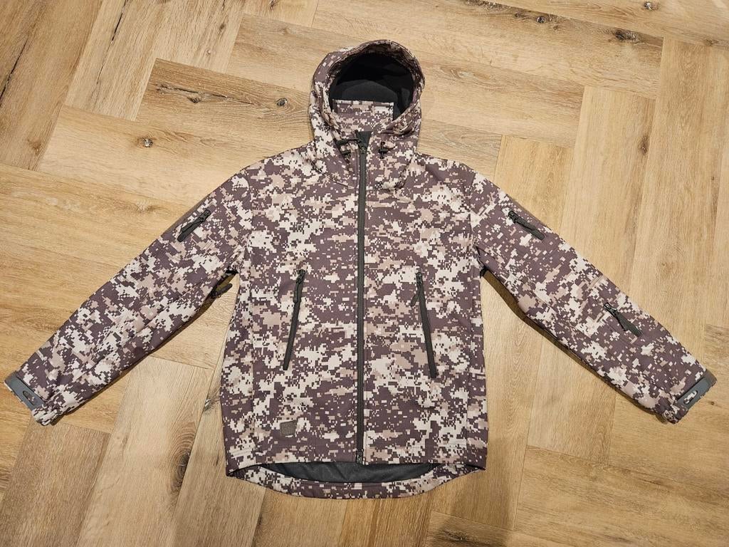 Camo Softshell Jas - Digitale Camouflage maat S, Overige kleuren, Onbekend, Ophalen of Verzenden, Zo goed als nieuw