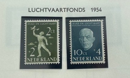 1954 Postfris 2x Nationaal Luchtvaartfonds NVPH 647#648, Ophalen of Verzenden, Na 1940, Postfris