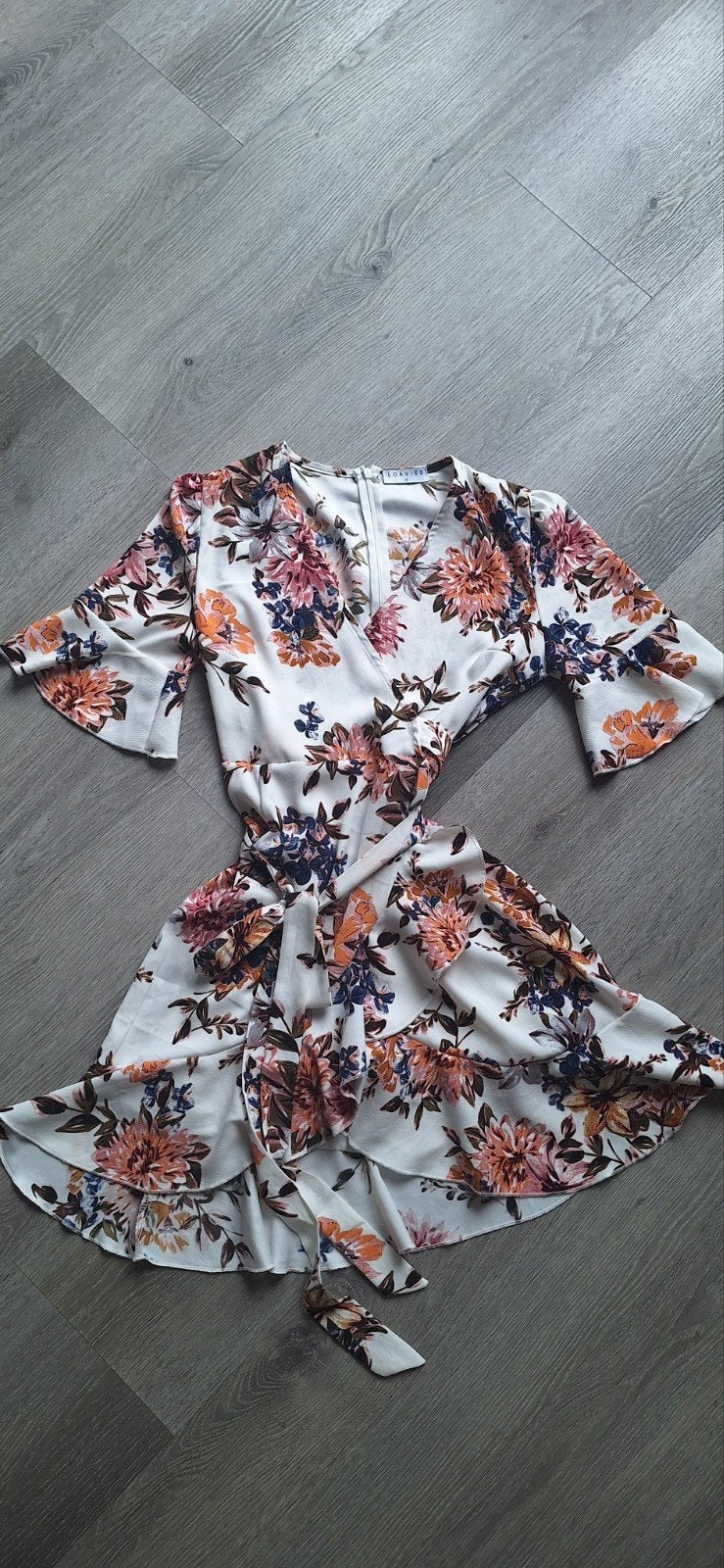 Loavies jurk met bloemenprint - Maat XS, Meerkleurig, Ophalen of Verzenden, Maat 34 (XS) of kleiner, Boven de knie