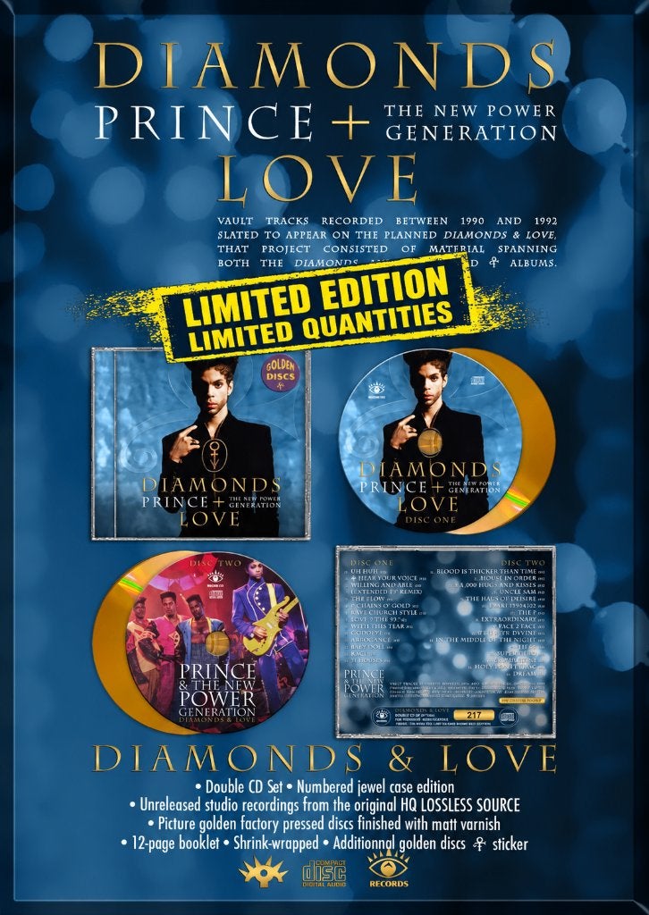 Prince-Diamonds + Love 2CD Last Copies !!!BACK IN STOCK!!!, Cd's en Dvd's, Import, Nieuw in verpakking, Album, Verzenden