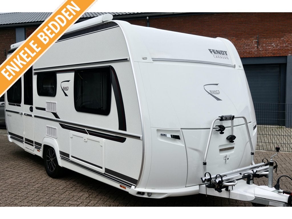 Fendt Bianco Selection 465 TG 2022 Mover Luifel Fietsrek 18T, Caravans en Kamperen, Caravans, Bedrijf, Treinzit, Schokbreker, Fendt