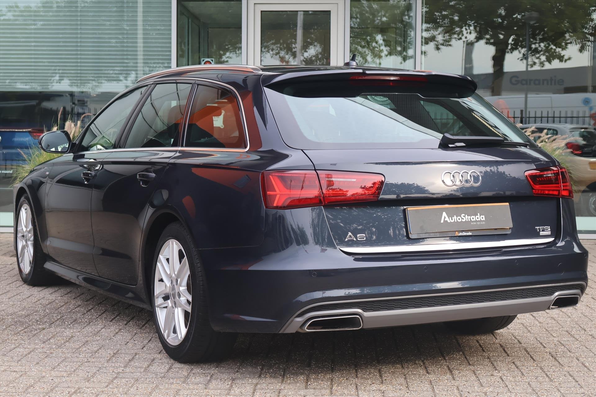 Audi A6 1.8 TFSI Avant S-Line 190pk I Navigatie I Climate |, Auto's, Met garantie (alle), Blauw, Leder en Stof, Origineel Nederlands