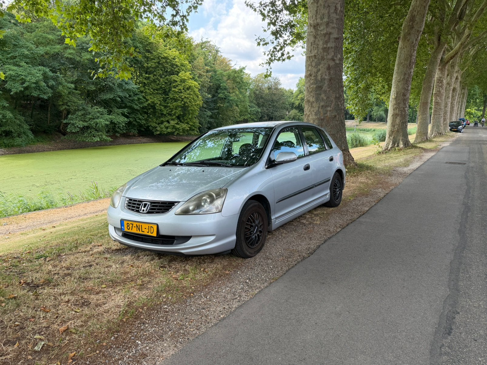 Honda Civic 1.4I 2004 - Airco - Sep-2026 APK - NAP, Voorwielaandrijving, Zwart, 4 cilinders, Leder en Stof