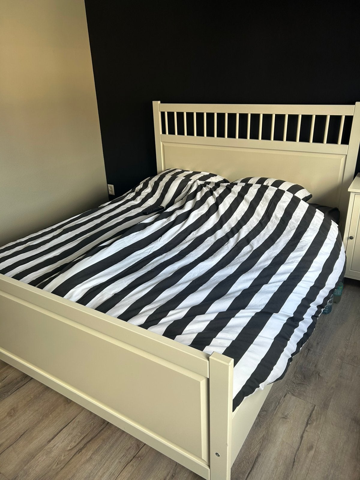 Gratis twee persoons bed, Ophalen, Zo goed als nieuw, Tweepersoons, Hout