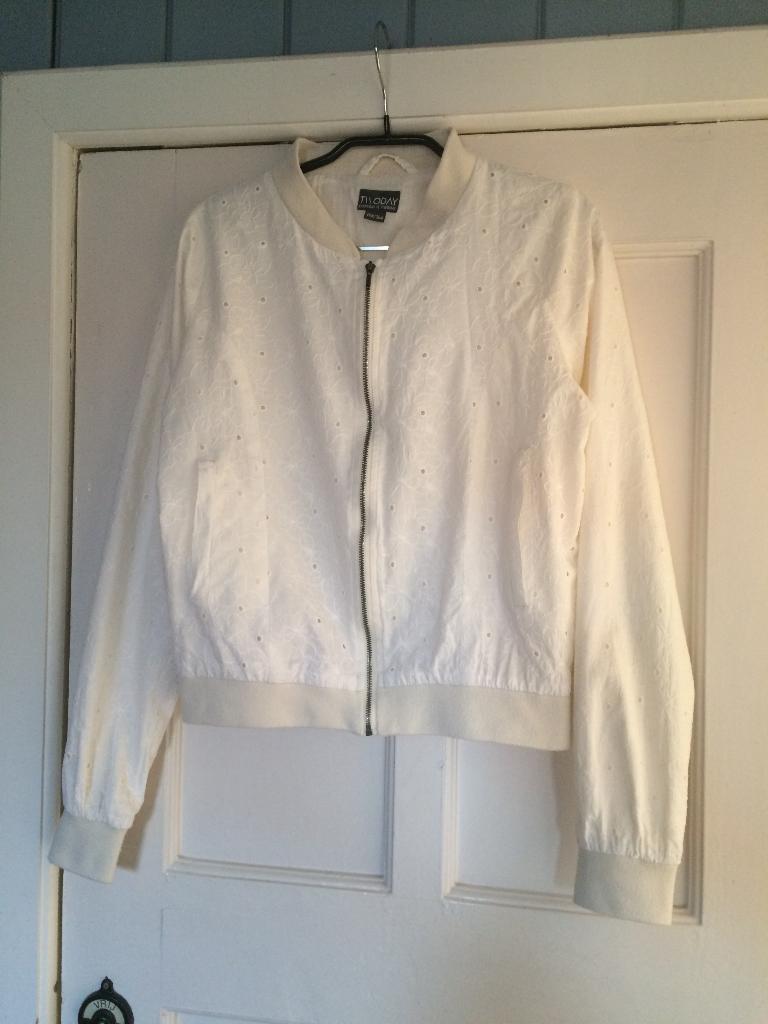 Twoday zomerjas broderie roomwit maat 158/164, Meisje, Ophalen of Verzenden, Zo goed als nieuw, Twoday