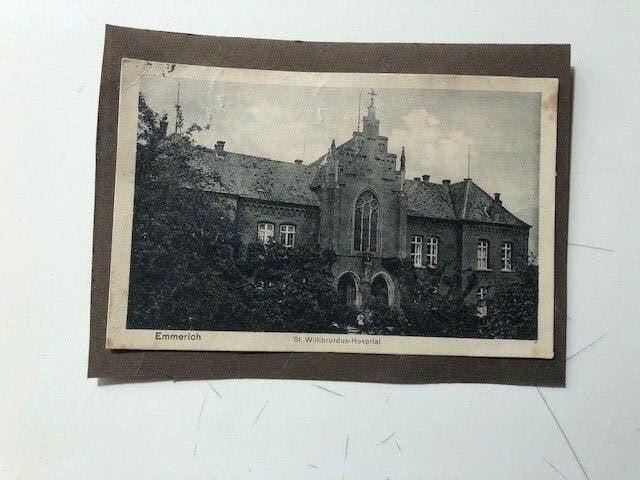 ansichtkaart uit Emmerich St. Willibrordus-Hospitaal, Ophalen of Verzenden, 1920 tot 1940, Gelopen, Duitsland