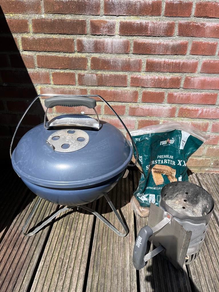 Weber Smokey Joe Premium met starter en aanmaakblokjes, Tuin en Terras, Barbecue-accessoires, Ophalen, Gebruikt