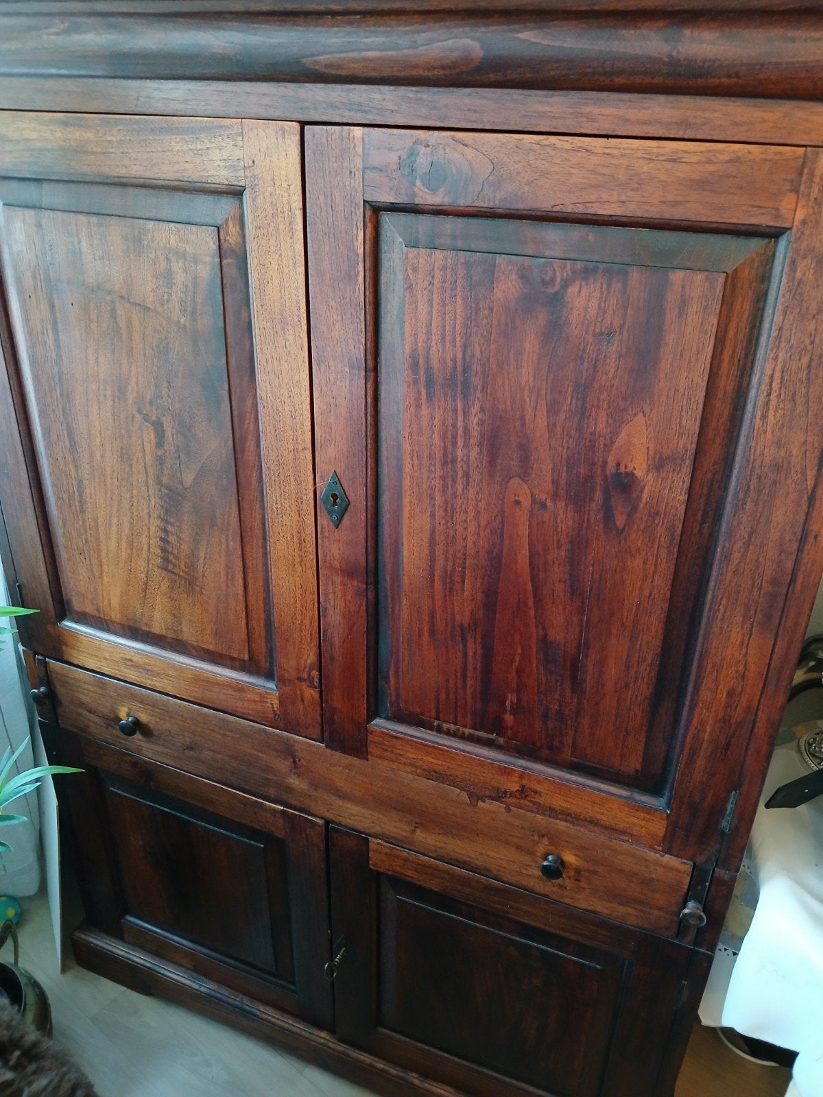 mooie koloniale kast, Ophalen, Zo goed als nieuw, 120 tot 170 cm
