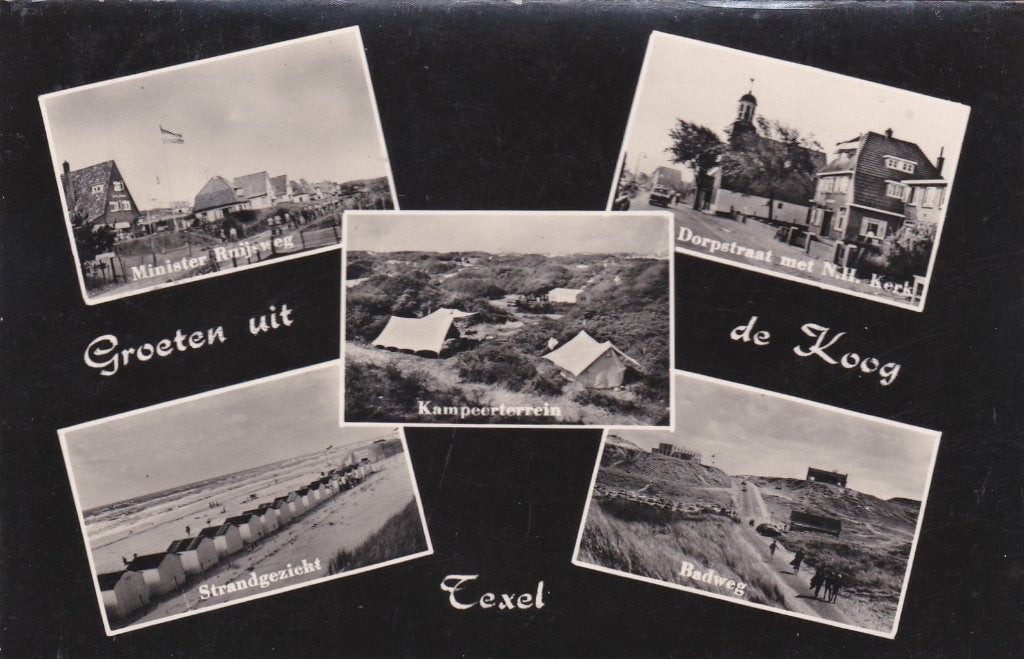 18882 Groeten uit de Koog texel Noord-Holland gelopen 1959, Verzenden, 1940 tot 1960, Gelopen, Noord-Holland