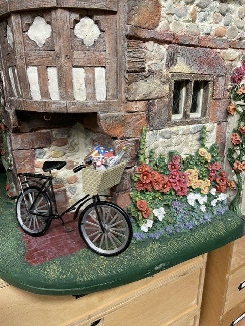 poppenhuis fiets met volle mand, Ophalen of Verzenden, Nieuw, Poppenhuis