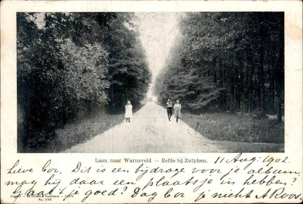Eefde - Laan - naar Warnsveld, Ophalen of Verzenden, Voor 1920, Gelopen, Gelderland