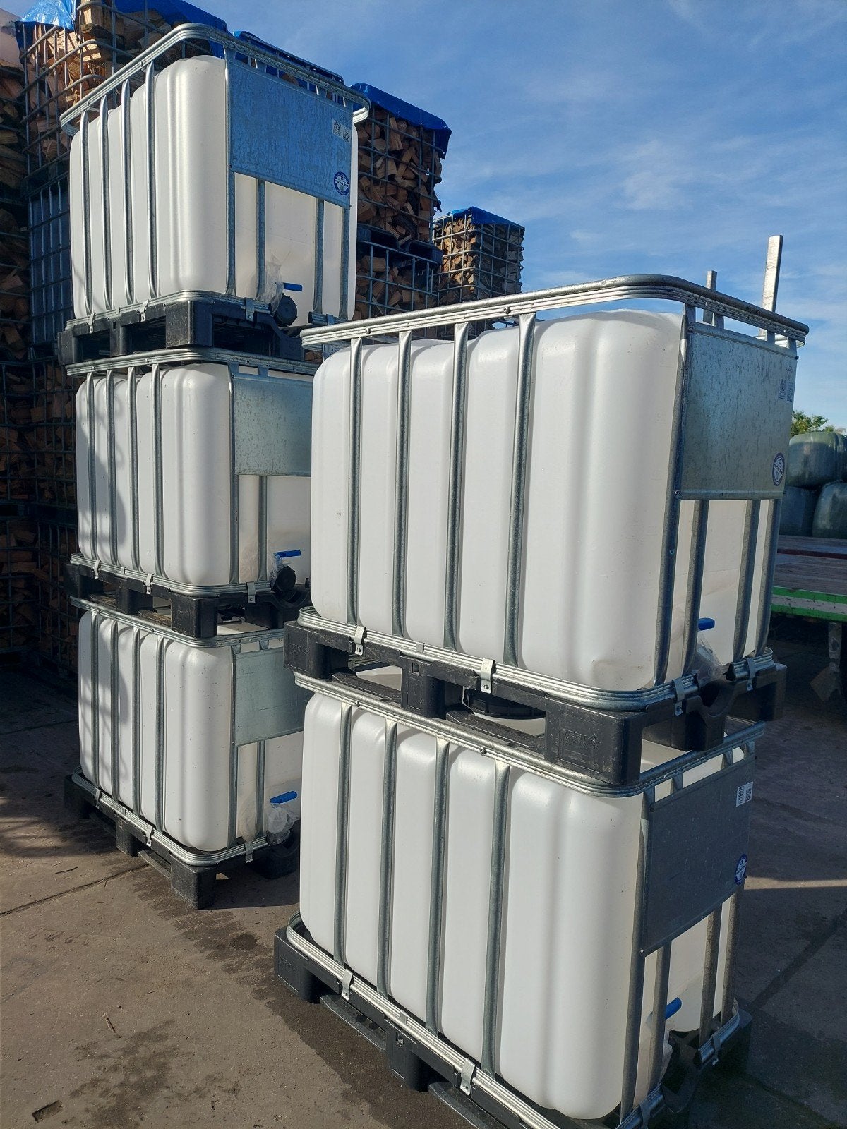 nieuwe 600 liter ibc container watervat regenton, Ophalen, Kunststof, Met kraantje, 150 liter of meer