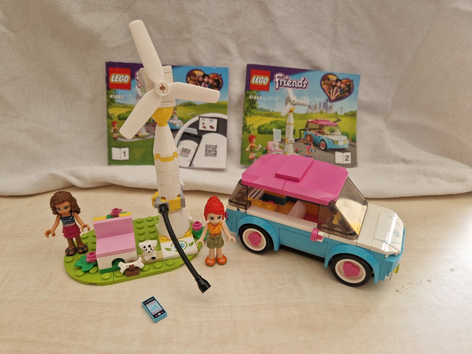 LEGO Friends Olivia's Elektrische Auto (41443) set, Ophalen of Verzenden, Zo goed als nieuw