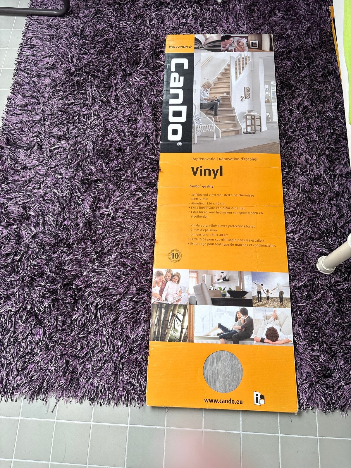 CanDo Vinyl Traprenovatie - Grijs Houtlook, Ophalen, Nieuw, Grijs, Minder dan 5 m²