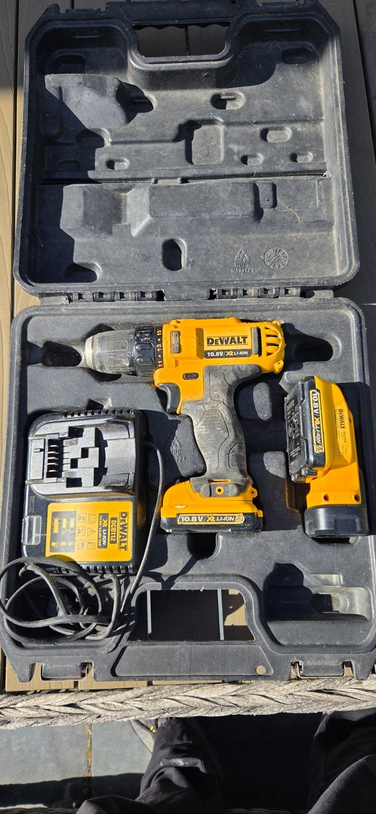 DeWalt Boor-/Schroefmachine set met lamp en koffer, Ophalen of Verzenden, Gebruikt, Minder dan 400 watt, Boor- en Schroefmachine