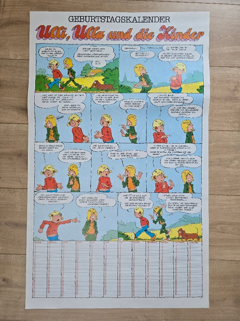 Jan, Jans en de kinderen stripkalender in het DUITS, Boeken, Eén stripboek, Ophalen of Verzenden, Zo goed als nieuw, Jan Kruis