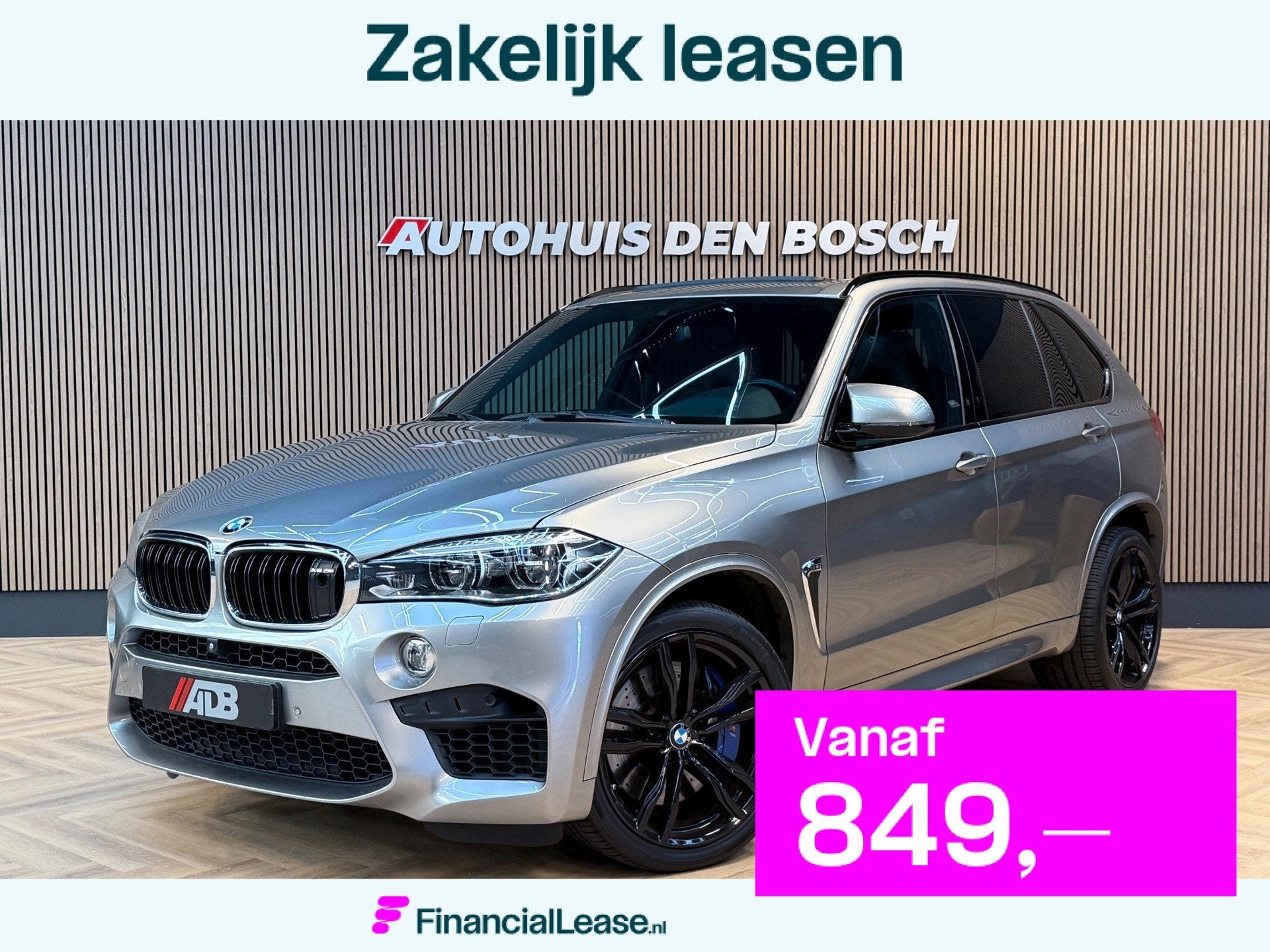 BMW X5M 4.4 V8 575PK 2017 - B&O - Pano - Carbon - Memory, Automaat, Dealer onderhouden, Gebruikt, 4395 cc