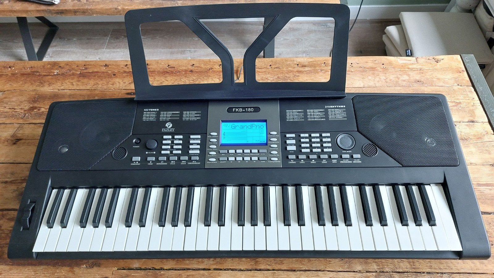 Fazley FKB-180 Elektronisch Keyboard - Zo goed als nieuw, 61 toetsen, Met standaard, Zo goed als nieuw, Ophalen