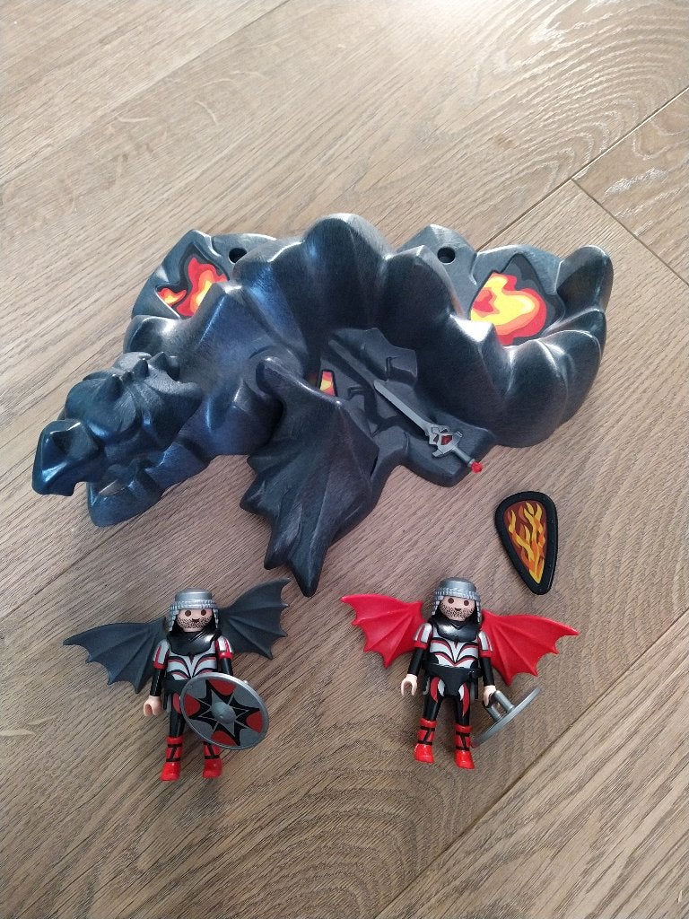 Playmobil ridder / ridders set met draak - gebruikt, Kinderen en Baby's, Ophalen of Verzenden, Gebruikt