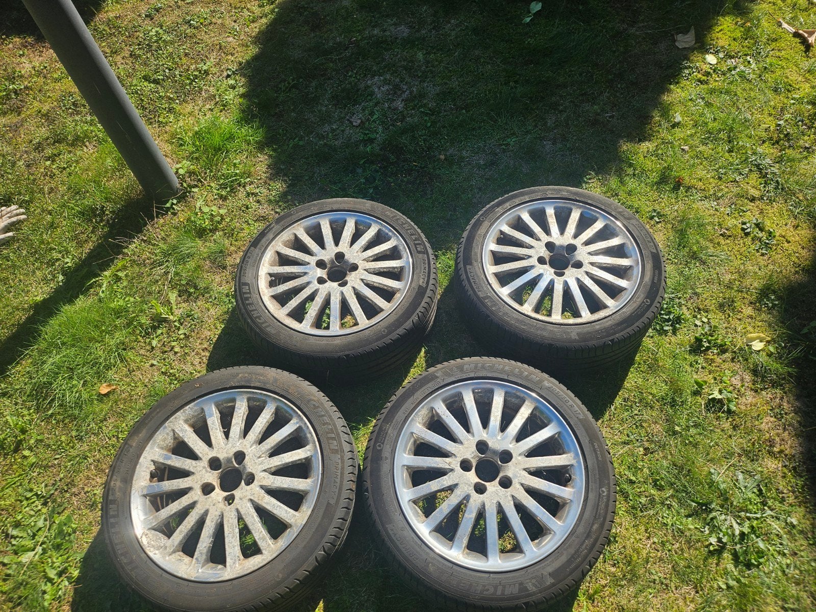 Volvo velgen met goede michelin banden, Ophalen, Gebruikt