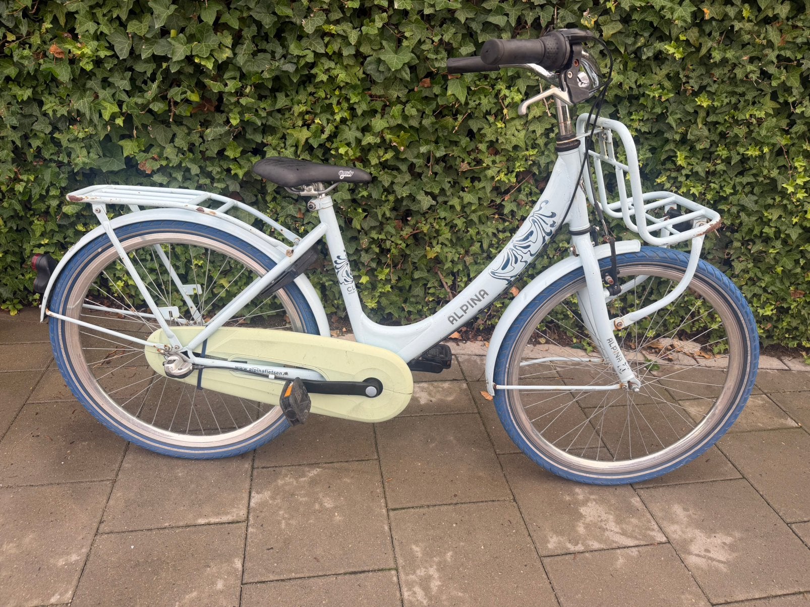 Alpina 24” meisjesfiets, Ophalen, Terugtraprem, 24 inch, Versnellingen