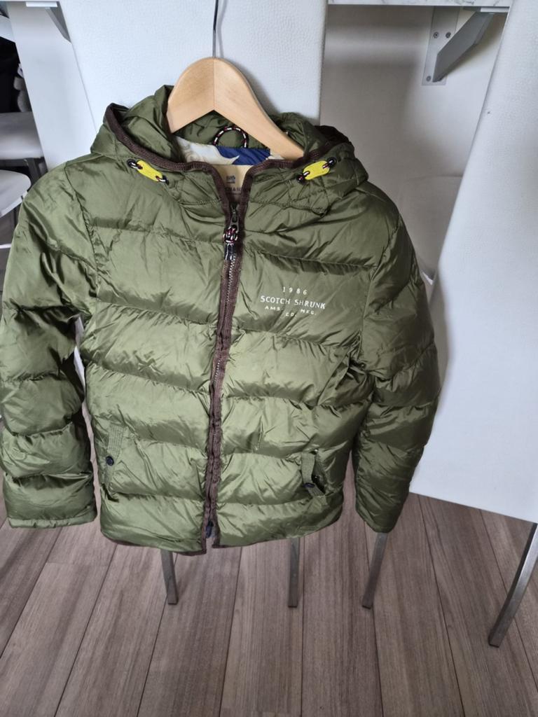 Scotch & Soda Groene Winterjas Maat 152, Ophalen, Gebruikt, Scotch Shrunk, Jongen