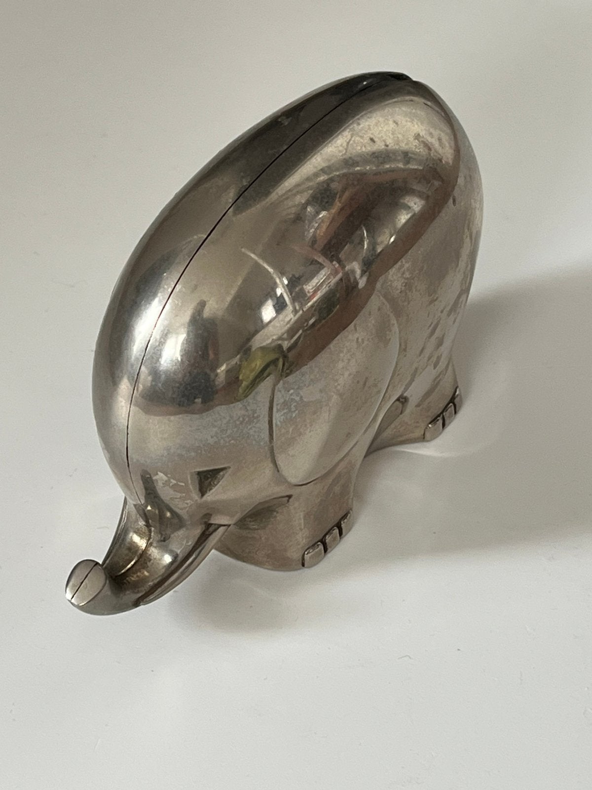 Olifant spaarpot zilver, Ophalen of Verzenden, Zilver