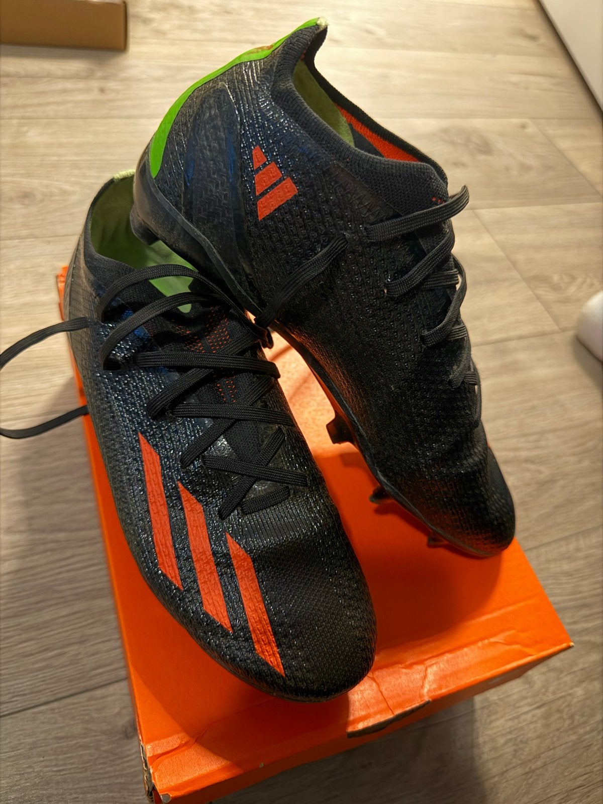 Adidas X Speedflow voetbalschoenen - Zwart/Oranje, Maat XS of kleiner, Schoenen, Ophalen of Verzenden, Zo goed als nieuw