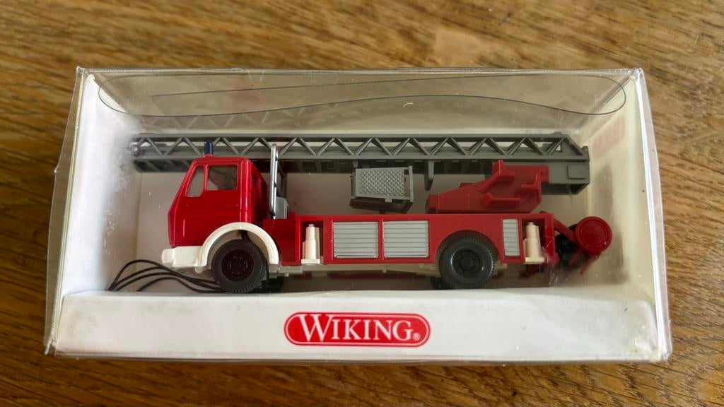 Wiking Mercedes Brandweerwagen met Knipperlicht-Elektronica, Ophalen of Verzenden, Zo goed als nieuw