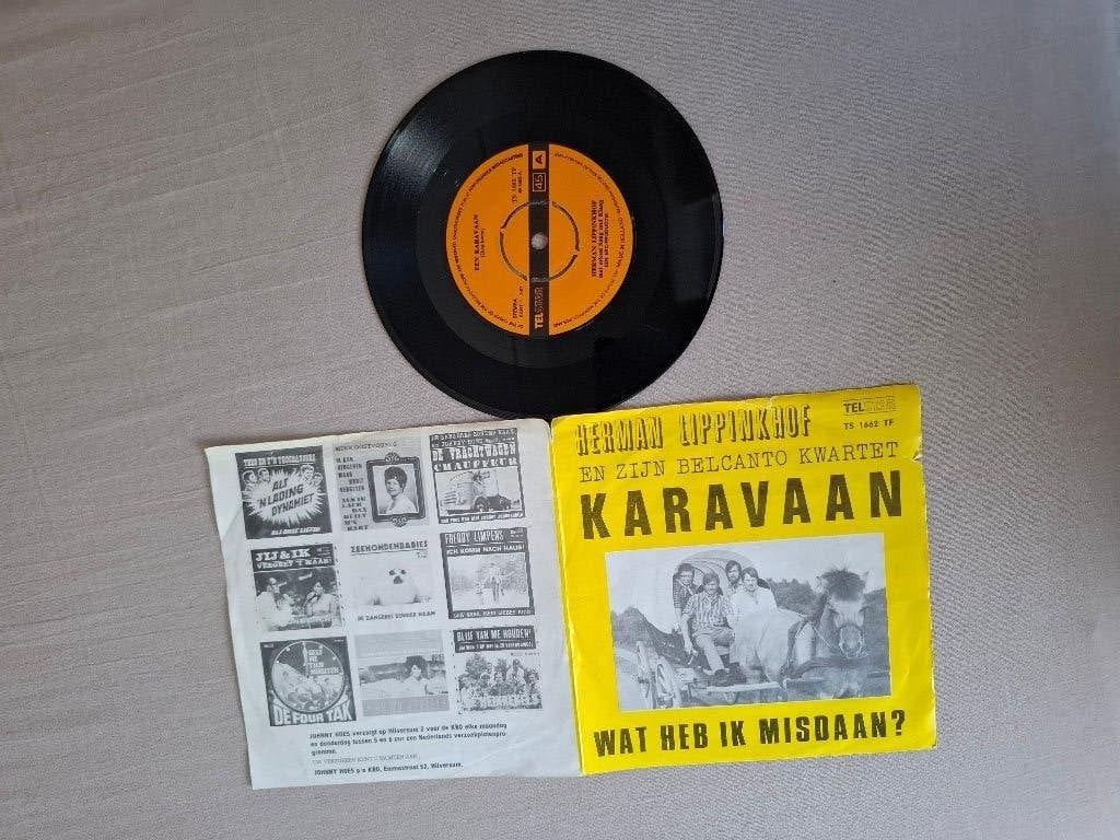 Herman Lippinkhof en zijn belcanto kwartet/ karavaan, Cd's en Dvd's, Vinyl Singles, Gebruikt, Verzenden, 7 inch, Nederlandstalig
