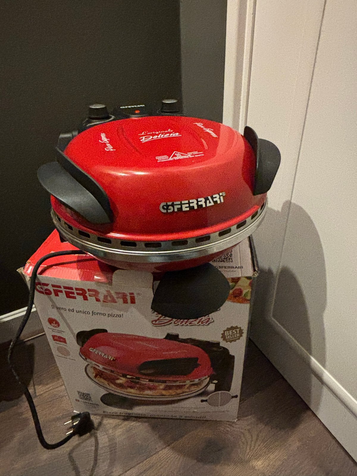 G3 Ferrari Delizia Pizzaoven - Elektrisch met Keramische Ste, Tuin en Terras, Ophalen of Verzenden, Zo goed als nieuw