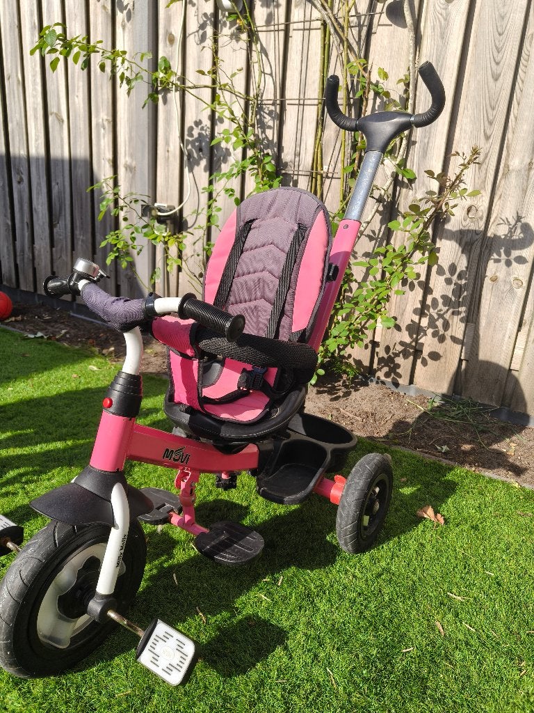 Driewieler met duwstang, Fietsen en Brommers, Fietsen | Driewielers, Ophalen, Gebruikt, Duwstang