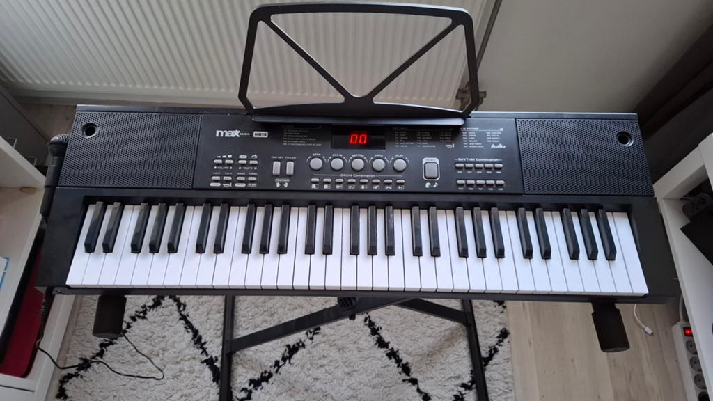 Keyboard met standaard en microfoon, Ophalen, 61 toetsen, Overige merken, Met standaard