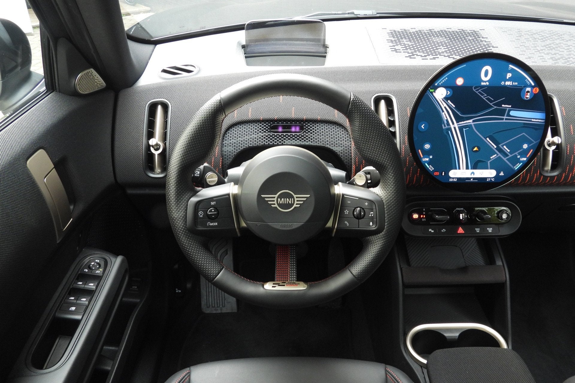 MINI Countryman S ALL4 Automaat / John Cooper Works / Pakket, 15 km/l, Gebruikt, Leder en Stof, Zwart