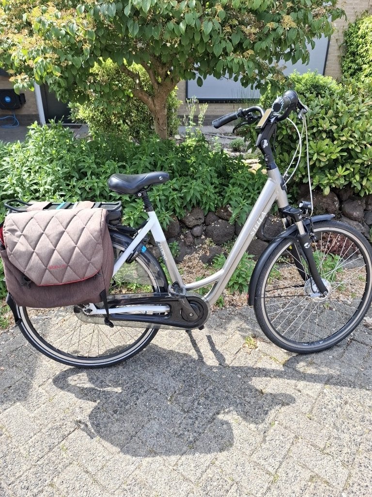 Stella Livorno elektrische fiets met fietstassen, Fietsen en Brommers, Elektrische fietsen, Gebruikt, 51 tot 55 cm, 30 tot 50 km per accu