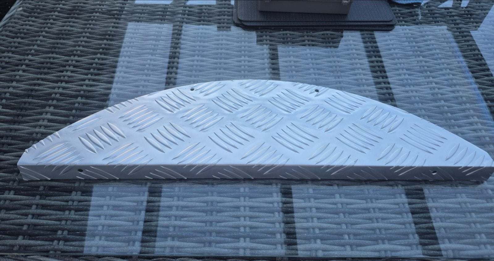 Aluminium traanplaat trap, Ophalen, Nieuw, Achter, Bumper