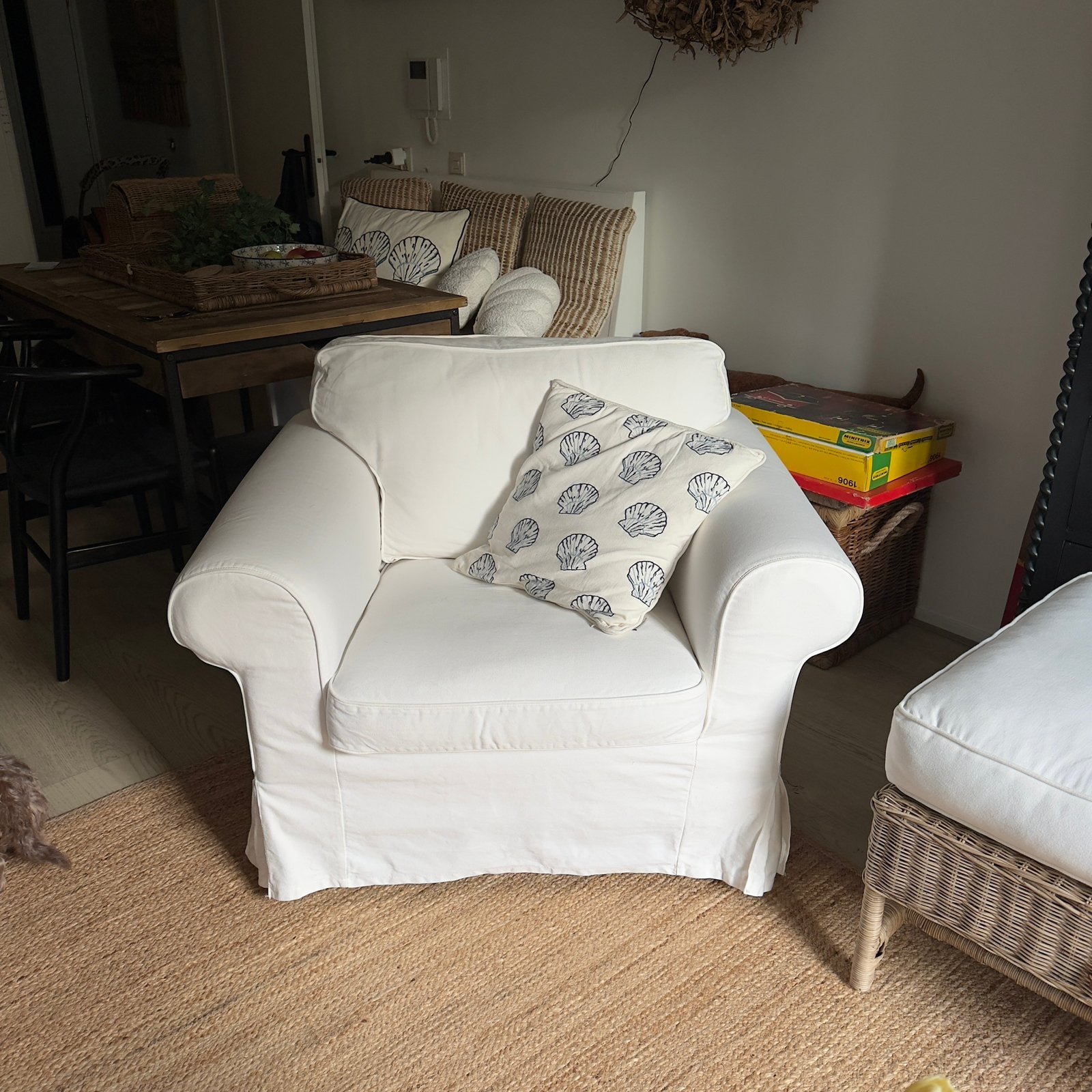 Ektorp fauteuil, Huis en Inrichting, Ophalen, Eenpersoons, 75 tot 100 cm, Zo goed als nieuw