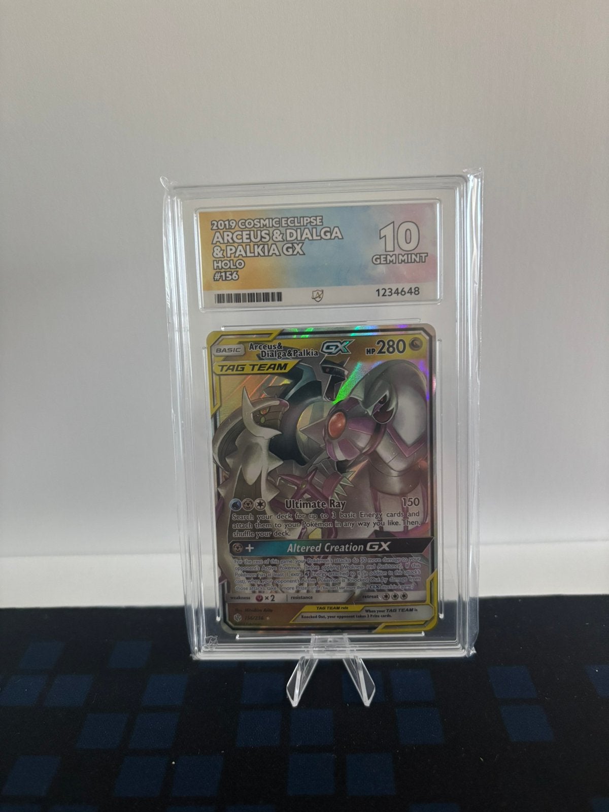 ACE 10 Tag Team Arceus & Dialga & Palkia GX, Ophalen of Verzenden, Zo goed als nieuw