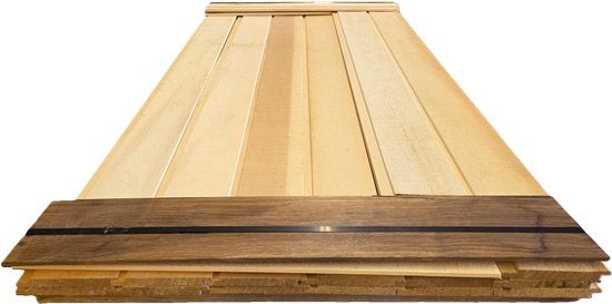 4.22 m2 rabat hout – channelsiding - nr: TP8, Ophalen, Nieuw, 250 cm of meer, Planken
