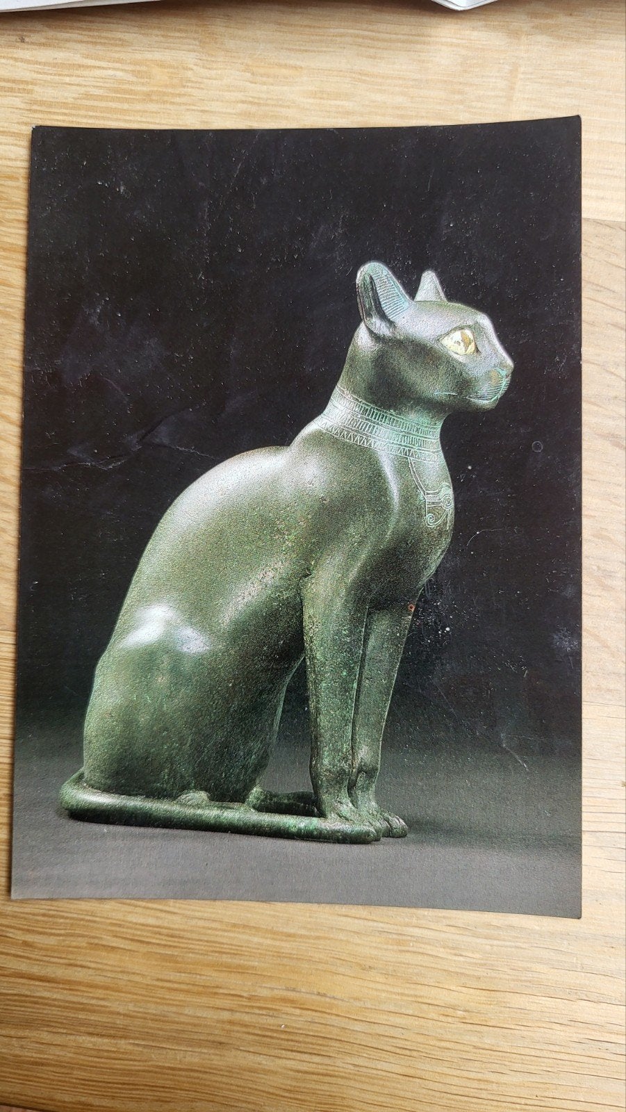 Ansichtkaart: Egyptische Kattenbeeld (Hockende Katze), Ophalen of Verzenden, Ongelopen