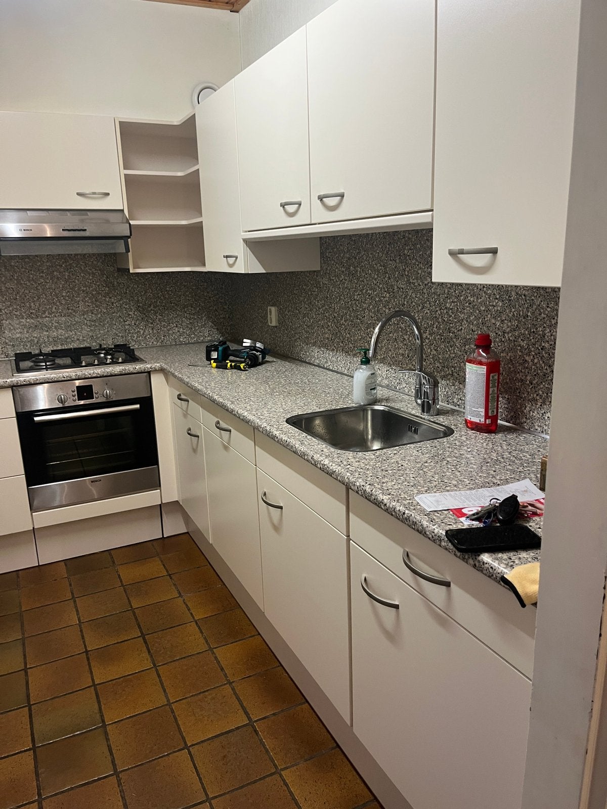 Keuken hoekopstelling Delfzijl, Ophalen, Zo goed als nieuw, Hoekkeuken