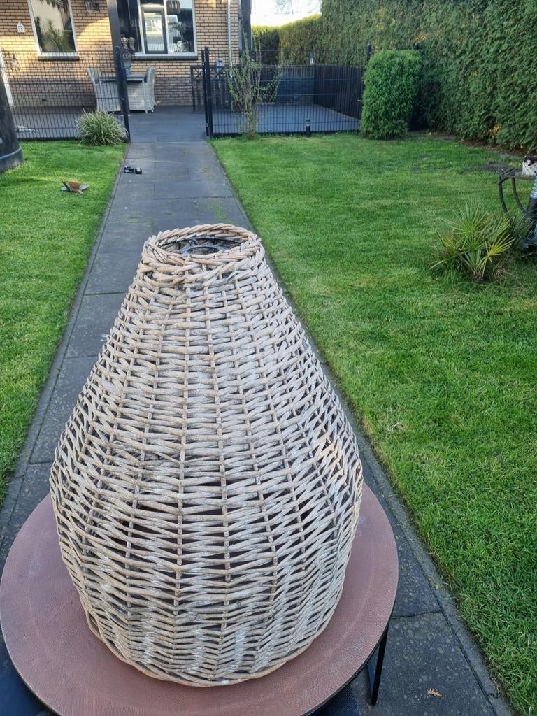 Rieten. Hanglamp, Ophalen of Verzenden, Gebruikt