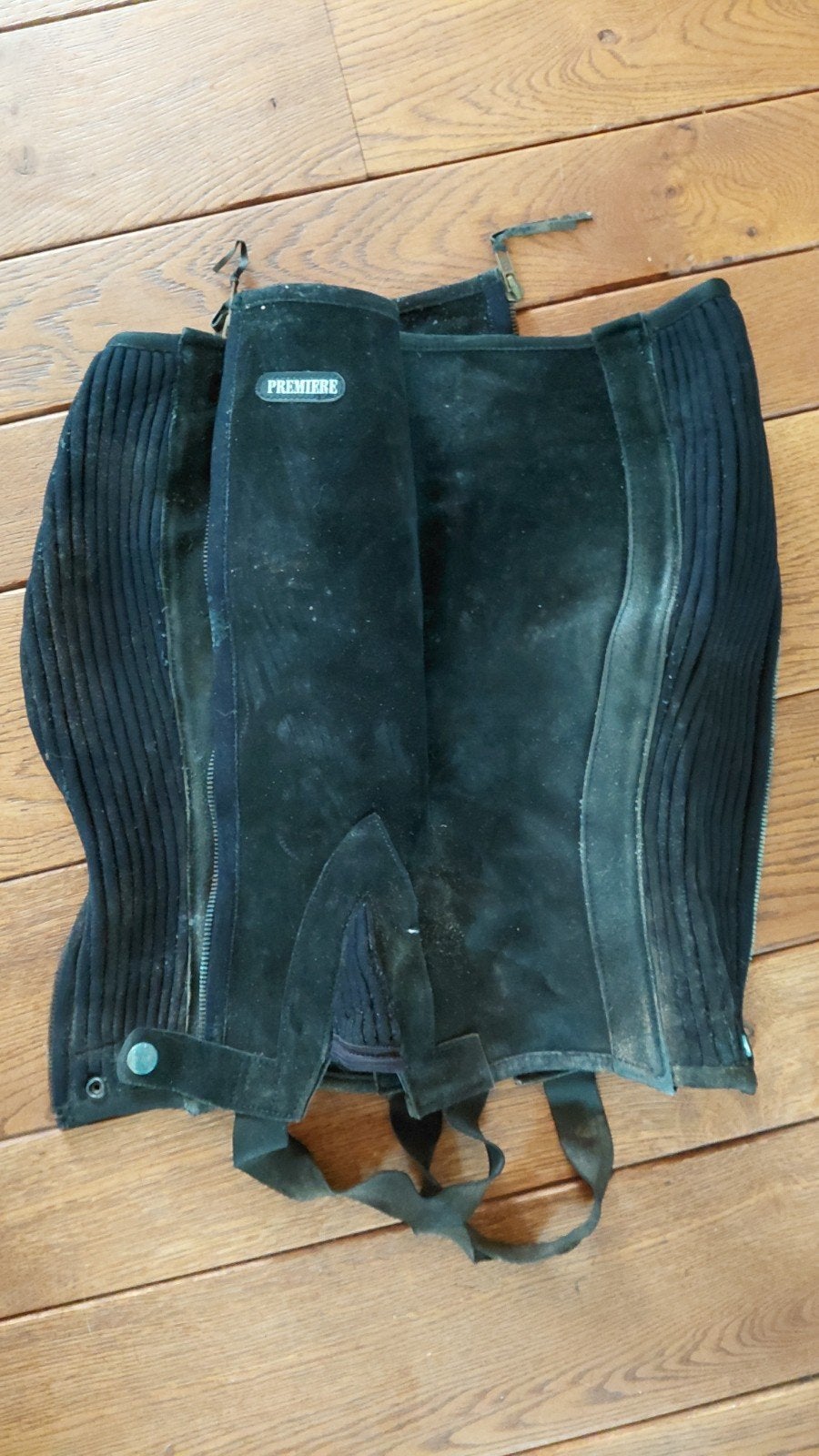 Chaps zwart, Dieren en Toebehoren, Paardrijkleding, Gebruikt, Ritssluiting, Ophalen of Verzenden, Zwart