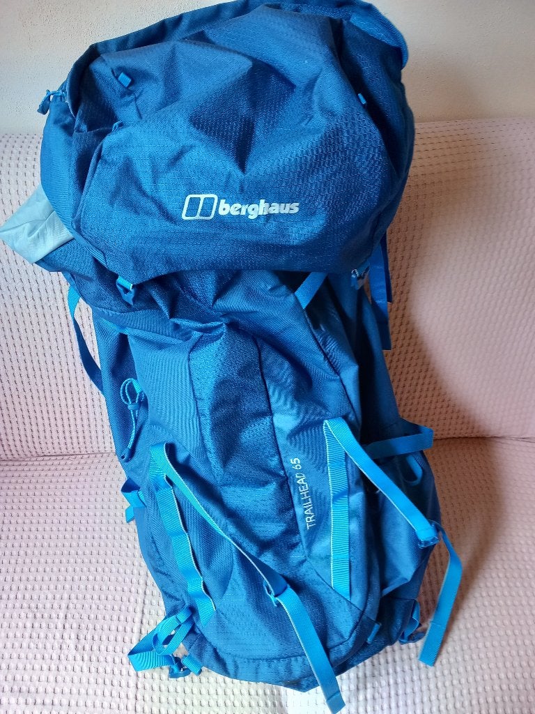 Berghaus Trailhead 65 Rugzak - Blauw, Sport en Fitness, Ophalen, Zo goed als nieuw, Rugzak