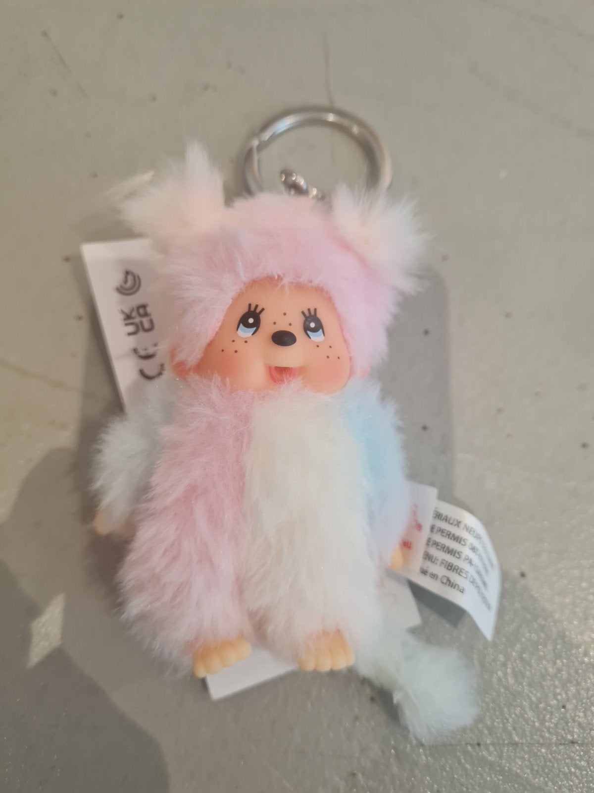 Schattige Monchhichi sleutelhanger, pastelkleuren, Ophalen of Verzenden