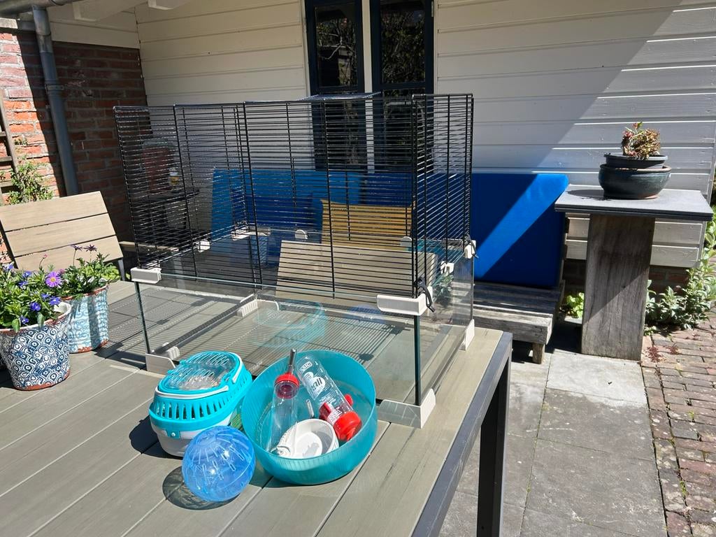 Grote mooie knaagdierenkooi, Kooi, Hamster, Minder dan 75 cm, Zo goed als nieuw