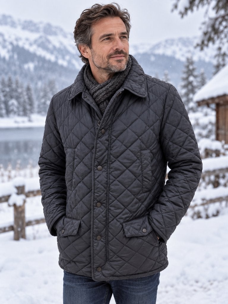Barbour Millton Goretex Quilt jas, maat Large, Maat 52/54 (L), Barbour, Zwart, Ophalen of Verzenden