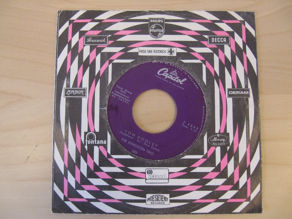 The Kingston Trio - Tom Dooley / Ruby Red, Originele persing, Ophalen of Verzenden, Gebruikt, Pop