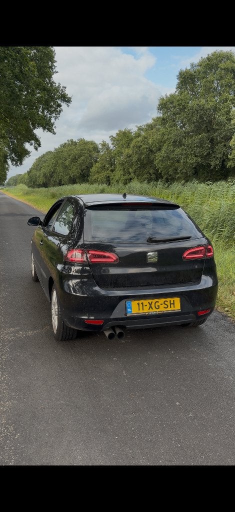 Seat Ibiza 1.6 77KW 3DRS 2007 Zwart, Auto's, Voorwielaandrijving, Stof, 40 €/maand, Zwart